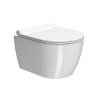GSI Pura kompakt vgtoilet, 46x35cm, med Swirlflush skylleteknik