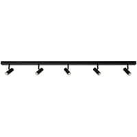 Omari 5-spot skinne spotlampe, LED, sort, 118 cm, 3,2W, 2700K - Nordlux