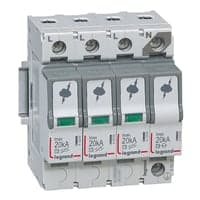 Legrand transientbeskyttelse type 2, 3P+N, 20kA, TT og TNS
