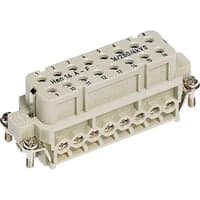 Stikindsats HAN A, 16A, 16-pol, hunstik, skrueterminal - 16A