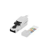 Lanview RJ45 UTP stik, Cat6a, til AWG22-24 solid/stranded leder, vrktjsfrit