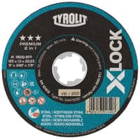 XLOCK skreskive, 125x1x22,23/XL A60Q-BFP - Stl og INOX