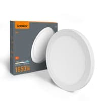 18W LED loftslampe, CCT, 103lm/W, IP20, 21,7x21,7cm, hvid kant, justerbar lyskulr, indbygget/pbygget - Neutral