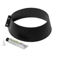 Metalbestos skorsten krave til inddkning, 280 mm, sort