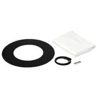 Metalbestos loftkrave til skorsten, 250 mm, 0-10, sort
