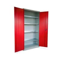 Kemiskab KS-1, rd, 2000x1000x445, med 4 hylder - Blika