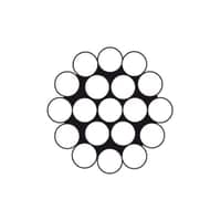 Syrefast stlwire, AISI 316 1x19, 3 mm, A4, rulle a 50 meter - 50 meter