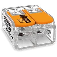 Wago samlemuffe, 2 x 0,5-6 mm, transparent - 50 stk