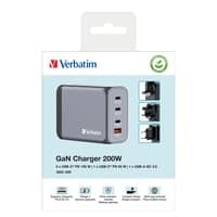 GNC-200 GaN oplader, 200W, 2 x USB-C PD 100W, sort