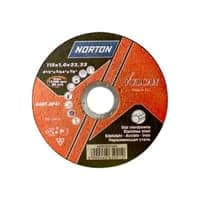 Norton Vulcan skreskive, 115x1,0x22,2 mm, jern & rustfrit stl, A60T-Bf Inox 41