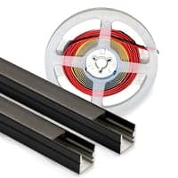 Akustikpanel med sort lys, 240 cm, inkl. aluprofil og COB LED strip - 800lm