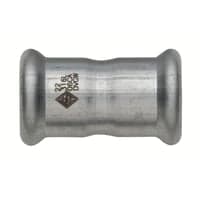 Turbo Inox Dobbeltmuffe, 28 mm, rustfrit stl