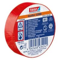 Isoleringstape Tesaflex 53988, PVC, 19 mm x 20 meter, rd