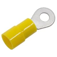Isoleret ABIKO ringkabelsko KA4643R-PB-UL, 4-6mm, M4, gul - 50 stk