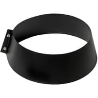 Metalbestos skorsten u 250 mm krave til inddkning, sort