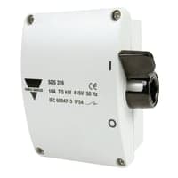 Sikkerhedsafbryder 16A, 3P+N+J, gr SDS316/M20 - Carlo Gavazzi