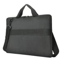 Laptop sleeve, 13-14 tommer, genanvendt materiale, sorte hndtag, skulderrem, sort