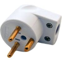 E-Line stikprop M/J EDB vinkel, hvid, 250 V, 16A, IP20