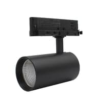 LEDlife CCT justerbar skinnespot 28W, sort - Justerbar CCT + lysstyrke, RA90, 3200lm, Flicker free, 3-faset