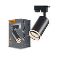 Skot skinnespot med GU10 fatning, sort, 1-faset, 230V, IP20 - 1F2W