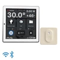 Shelly Wall Display, WiFi Touch Skrm, inkl. BLU H&T temperatur og fugtighedssensor, hvid