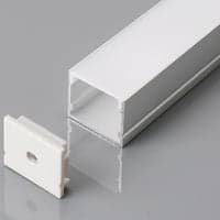 Monteringsst til LED-strip, 2000x30x20 mm, slv