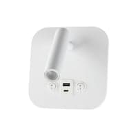 8W LED sengevglampe med USB/PD opladning, CREE chip, 3000K, hvid, inkl. lyskilde - Kulr: Varm