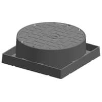 NID karm/dksel til 315 mm brnd, vendbar, firkantet/rund, fast karm, 3 t, komposit