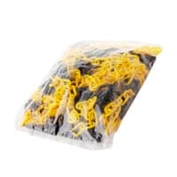 Plastkde, sort/gul, 25 meter