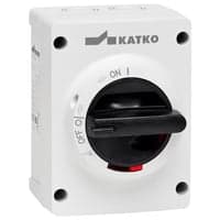 Sikkerhedsafbryder 16A 3P, gr/sort, KEM316M2-M20P - Katko