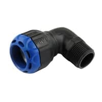 Isiflo Sprint 32 mm x 1" vinkel 90 med nippel, komposit, PN16