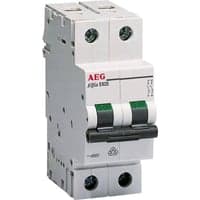 Automatsikring B10A, 2P, 6KA, 2M - AEG Hausgerte