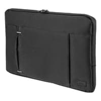 Laptop sleeve, til laptops op til 12", sort, polyester