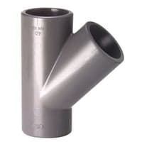 GF PVC Tee, 50 mm, 45