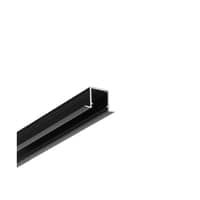 2 meter aluprofil SMART-IN10 AC2/Z, sort anodiseret, indbygget, LED skinne