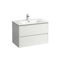 Laufen Palace Mbelpakke med vask og mbel med 2 skuffer, 800x450mm, hvid hjglans