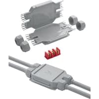 Raytech samledse med gel, 105x65x25 mm, med klemme, 3x4 mm