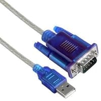 USB2.0 til seriel DB9 M-M kabel, 1,8 meter, Chipset Prolific PL 2303, Windows 8 kompatibel