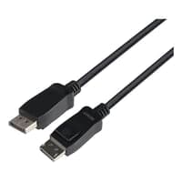 DisplayPort kabel, 3 meter, 8K, DP 1.4, DSC 1.2, LSZH, sort