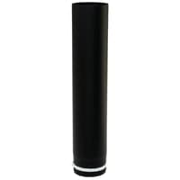 Metalbestos 80 mm rgrr, 500 mm x 1 mm, sort