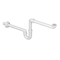 Sanibell pladsbesparende mbelvandls, 1 1/4" x 32 mm, hvid PVC