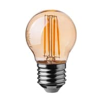G45 pre, 4W E27, Kultrds, amber farve, 350lm, RA80, 2200K
