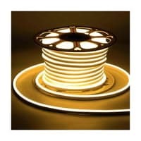 Hvid 8x16 CLIP-ON Neon Flex LED Strip - 9W pr. meter, IP67, 230V