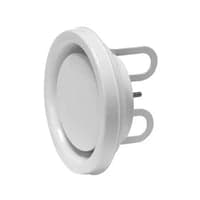 Udsugningsventil med ramme, 100 mm, RAL9003