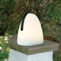 Eglo batteridrevet bordlampe, med afbryder, 210 mm, H300 mm, hvid/sort