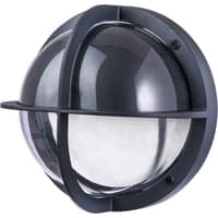 Skotlampe TOBI med halvskrm, E27, antracit, IP65