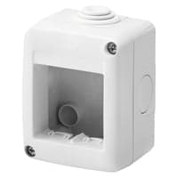Gruppetavle, 2-modul, IP40, gr