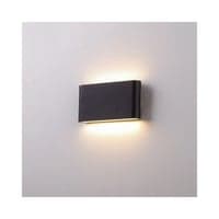 LEDlife DuoLume 12W sort vglampe - op/ned, inde/ude, inkl. lyskilde - IP65 godkendt, 1000lm - RA 80, 230V input