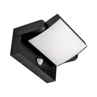 17W LED vglampe med sensor, IP65, 3000K, sort - Kulr: Varm