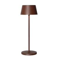 Opladelig LED bordlampe, brun, touch dmpbar, IP54, 3000K, 3W - Dmpbar